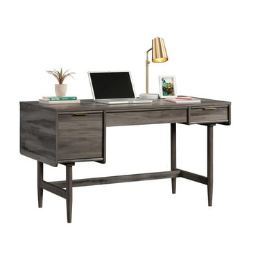 Sauder Clifford Place Engineered Wood Desk in Jet Acacia/Brown Finish