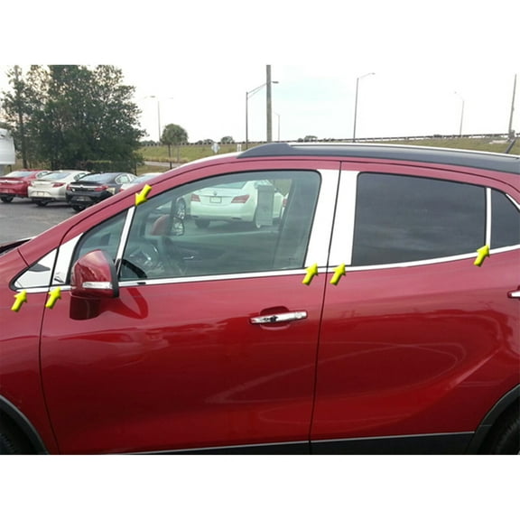 Quality Auto Accessories Stainless Steel Pillar Post Trim for Buick Encore