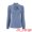 Dusty Blue, variant on DARING DIVA Women's Elegant Women's Blouse with Bowtie Long Sleeve M White