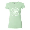 thumbnail image 2 of Wild Bobby, Papa Man Myth Legend Funny Dad Uncle Papa Granpa Dad Gift, Father's Day, Women Slim Fit Junior Tee, Mint, Large, 2 of 4