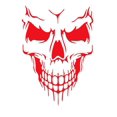 thumbnail image 2 of Car Exterior Decoration - Xotic Tech Auto Front Hood Vinyl Graphic Sticker - Truck Trailer Boat Door Window Decal - 1pcs Red Skull Shape, 2 of 6