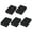 Dark Gray, variant on Uxcell Non-Scratches Scouring Pads  Scrub Kitchen Cleaning Sponge Dark Gray 5pcs