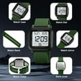 thumbnail image 6 of Men Digital Sports Watch Ultra-Thin Large Face Waterproof Wrist Watches for Men with Stopwatch Countdown Timer Alarm Function Dual Time LED Back Light, 6 of 13