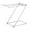 Silver, variant on Stainless Steel Towel Shelf Z Shaped and Three Pole Stable Durable Folding Suitable for Multiple Places