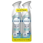 Febreze Air Freshener Spray, Odor-Fighting Room Spray, Heavy Duty Crisp Clean, 8.8oz, 2 Count