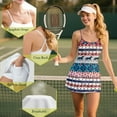 thumbnail image 6 of Yuyamidu Southwest Aztec Horse Tennis Dress for Womens Breathable Athletic Dresses with Built-in Shorts U Neck Spaghetti Straps Workout Golf Dress Size XS 2 Piece Sets Outfits, 6 of 7