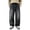 Black, variant on Boys Baggy Jeans, Cargo Style Wide Leg Pants with Elastic Back Waist, Kids Washed Denim Casual Trousers with Large Pockets for School and Outdoor
