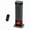 Black-24 inch, variant on 23inch Space Heaters for Indoor Use | 7 Light Colors, Bedroom Heaters with Adjustable Thermostat, Remote, Tip-over Protection Up to 95°F, 70°Oscillation, Square Plastic Panel Heater