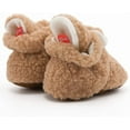 thumbnail image 5 of Newborn Baby Cotton Booties Stay On Slipper Winter Warm Soft Shoes Non-Skid Infant Ankle Boots Crib Shoes, 5 of 6
