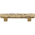 thumbnail image 2 of Ekena Millwork 4"H x 8"D x 48"W Pecky Cypress Faux Wood Fireplace Mantel Kit with Ashford Corbels, Natural Pine, 2 of 10