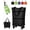 Black, variant on Foldable Shopping Bag with Wheels, Foldable Shopping Bag Cart Reusable