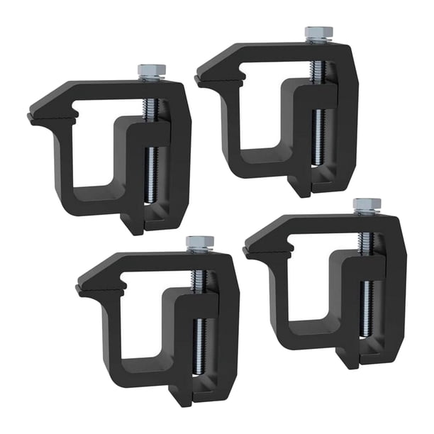 Abrazaderas de montaje de alta resistencia para 1500, 2500, 3500 y más, Topper Camper Shell Accesorios para cama de camión Piezas de - 4 piezas Sunnimix Abrazaderas de montaje