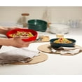 thumbnail image 4 of Kook Porcelain Pasta Bow 40 Oz, Set of 4, Hunter Green, 4 of 4