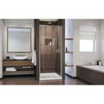 thumbnail image 3 of DreamLine Flex 32-36 in. W x 72 in. H Semi-Frameless Pivot Shower Door in Brushed Nickel, 3 of 11