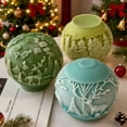 thumbnail image 6 of JDH 2PCS Christmas Ball Candle Mold Christmas Silicone Candle Mold Making Aromatherapy Candle Gypsum Ornament Christmas Home Decoration, 6 of 7