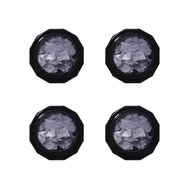 Nail Art Lentejuelas Brillo holográfico Lentejuelas de concha Brillos para uñas Piezas láser brillantes Lentejuelas para uñas con brillo iridiscente Copos de brillo grueso Artesanía irregularGris
