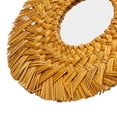 thumbnail image 2 of 15.7inches Round Straw Rope Mirror Hanging Wall Decorations Vintage Hand Woven Mirror For Home Bathroom Decor, 2 of 12