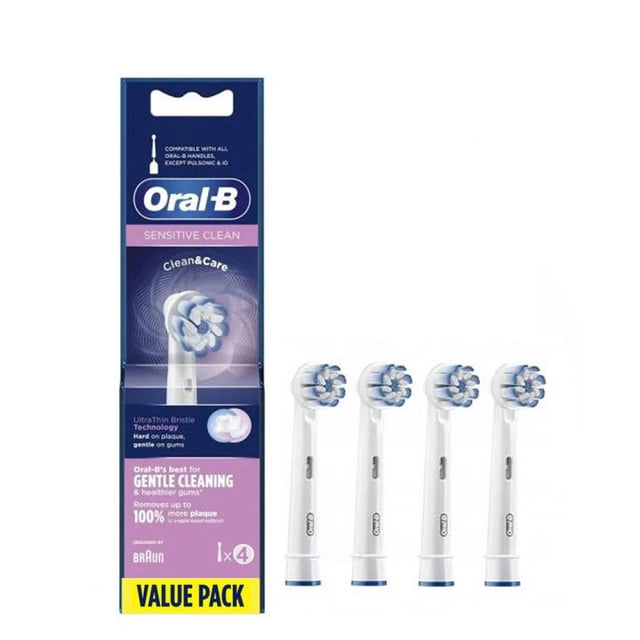 For Oral B EB60 Sensitive cleaning electric toothbrushreplacement brush heads. 4 sets