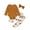 Brown, variant on Newborn Baby Girl Clothes Outfits Infant Romper Ruffle Floral Pants Cute Toddler Baby Girl Clothes Set 3PC for 3M-18M