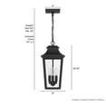thumbnail image 6 of Hunter - Spring Cove 3-light Matte Black,  , Dimmable, Traditional Style, Rectangle Shaped, for Bedrooms, Bathrooms - 46084, 6 of 7