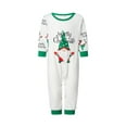 thumbnail image 2 of Elippeo Christmas Family Pajamas Matching Set Santa Claus Print Long Sleeve Tops and Pants Sleepwear Soft Nightwear, 2 of 10