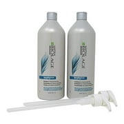 Bundle-4 Items : Matrix Biolage Advanced Keratindose Pro-Keratin Silk Wash and Rinse, 33.8 Oz each & 2 Liter