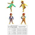 thumbnail image 2 of IBTOM CASTLE Kids Boys Clown Costume Funny Circus Fancy Dress up Polka Dot Outfit for Halloween Cosplay Christmas Carnival 7-8 Years Yellow, 2 of 3