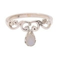 thumbnail image 2 of NOVICA Moonstone cocktail ring, 'Lovely Vines', 2 of 8
