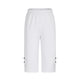 thumbnail image 4 of Leggings capri de 7/8 para mujer: color liso, ligeros, transpirables, cintura elástica para el verano, tallas S-XXXL, 4 of 5
