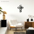 thumbnail image 2 of God is Good Metal Wall Sign | Religious Faith Christian Home Accent | Christianity Home Decor Decorative Accent Wall Art | Indoor Outdoor - 3 Sizes / 13 Colors | Made in USA, 2 of 6