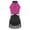 Hot Pink, variant on SiiRoh Latin Dance Leotard for Women Color Block Jazz Dance Bodysuit Fringe Samba Ballroom Dancewear Royal Blue XL