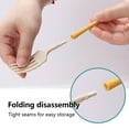 thumbnail image 4 of Tarmeek Kitchen Utensils & Gadgets Travel Utensil Set With Case, Whea-t Straw Reusable Spoon Straw Forks Tableware, Portable Cutlery Travel Picnic Camping Or Daily Use, 4 of 7