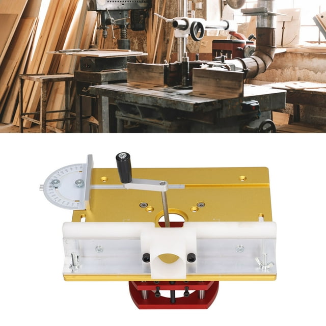 Router Lift Kit, Router Table for Routers Manual Lifting Woodworking Table Top for Slotting Trimming, 51mm Maximum Lifting Stroke