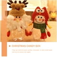 thumbnail image 2 of NICEXMAS 2Pcs Christmas Candy Box Assorted Color Portable Storage Container with Santa and Snowman, 2 of 8