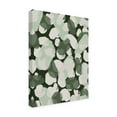 thumbnail image 2 of Canvas Wall Art - Treechild 'Green Round Strokes Pattern' Wall Art for Living Room, Bedroom, or Office D?cor by Trademark Fine Art - 35 x 47 Inches, 2 of 4