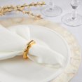 thumbnail image 4 of Sleek Aluminum Bamboo Napkin Ring (Set of 4), 4 of 4