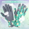 thumbnail image 5 of HOMEIORA Womens Gardening Weeding Working Gloves, Leather Garden Glove for Women Thorn Proof No Stab for Digging, Planting, Pruning, M, 1 Pair, 5 of 7