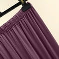thumbnail image 5 of LEAVINGSUO Two Piece Sets for Women Plus Size Women's Fashion Casual Solid Color T-shirt Long Pants Two-piece Set Purple XXL, 5 of 5
