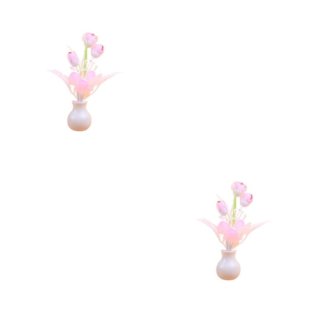 Lámpara de pared Injueey LED Night Light Tipo 2 Rosa 2piezas