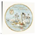 thumbnail image 1 of Global Gallery's '12 Days of Christmas VII Round' By Lisa Audit Stretched Canvas Wall Art, 1 of 4