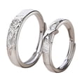 thumbnail image 3 of 925 Silver Nightingale Rose Pattern Ring for Women and Men, Electroplated, High-Quality, Ins Style Design, 3 of 4