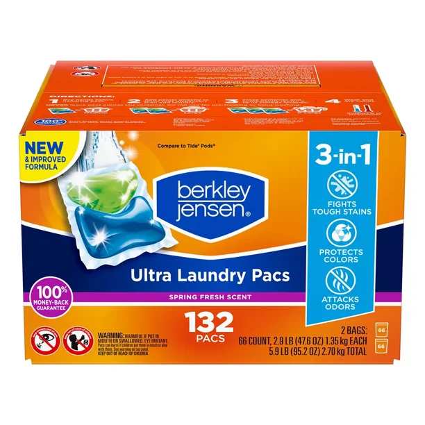 Berkley Jensen Spring Fresh Ultra Laundry Pacs, 132 ct. Walmart.ca