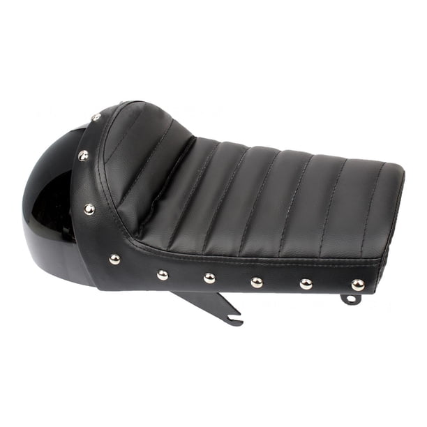 Cojín para asiento de motocicleta, elegante cojín de asiento de cuero PU suave, antideslizante, almohadilla de asiento gruesa para conducción al aire