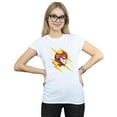 thumbnail image 2 of DC Comics T-Shirt en Coton Portrait Flash Lightning pour Femmes, 2 of 3