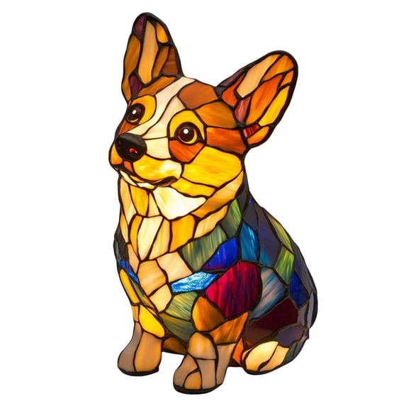 Binwennn Corgi Lamp Adorable Dog Lover's Night Light Warm Ambient Glow For Bedroom Living Room Whimsical Corgi Design For Cozy Spaces Bedroom String Lights Light Lamp Kids Night Light Projector Lamps