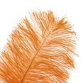 thumbnail image 2 of John Bead Ostrich Drab Feathers 11-13in, Orange, 2 of 4