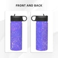 thumbnail image 3 of Pofeuu Purple Glitter Print 18oz Sports Insulated Kettle, Sports Bottle Water Bottles For Men Women For Gym Hiking Camping Running Mountain Bike Outdoor Sports, 3 of 8