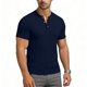 thumbnail image 4 of Usted Es Más Que una Prueba de Puntuación Estilo de Camisa Casual de Color Sólido Botón de Manga Corta Cuello Redondo Blusa, Hombre Casual de Manga Corta Botón Abajo Camisas Suéter, 4 of 6