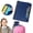 Blue, variant on Lined Notebook With Pen & Sticky Tabs, 60 Sheets, Blue