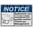 Warning Sign 2, variant on Weatherproof ANSI Restroom Etiquette Sign (Please help us maintain our restrooms Do not flush feminine products or paper towels) 8 in" x 12 in" UV Resistant Indoor Outdoor Plastic Safety Sign